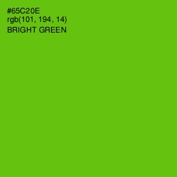 #65C20E - Bright Green Color Image